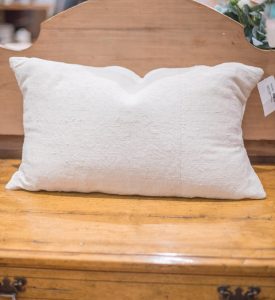 Custom Pillows with Vintage French Linen